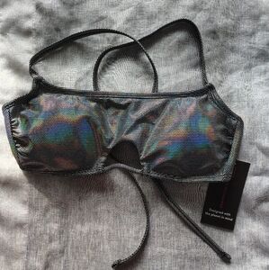 No Boundaries Iridescent Bikini Top